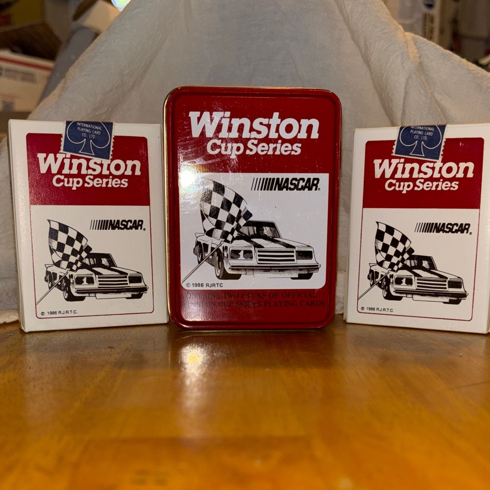 Vintage Cup Series Red and White Playing Cards Set
